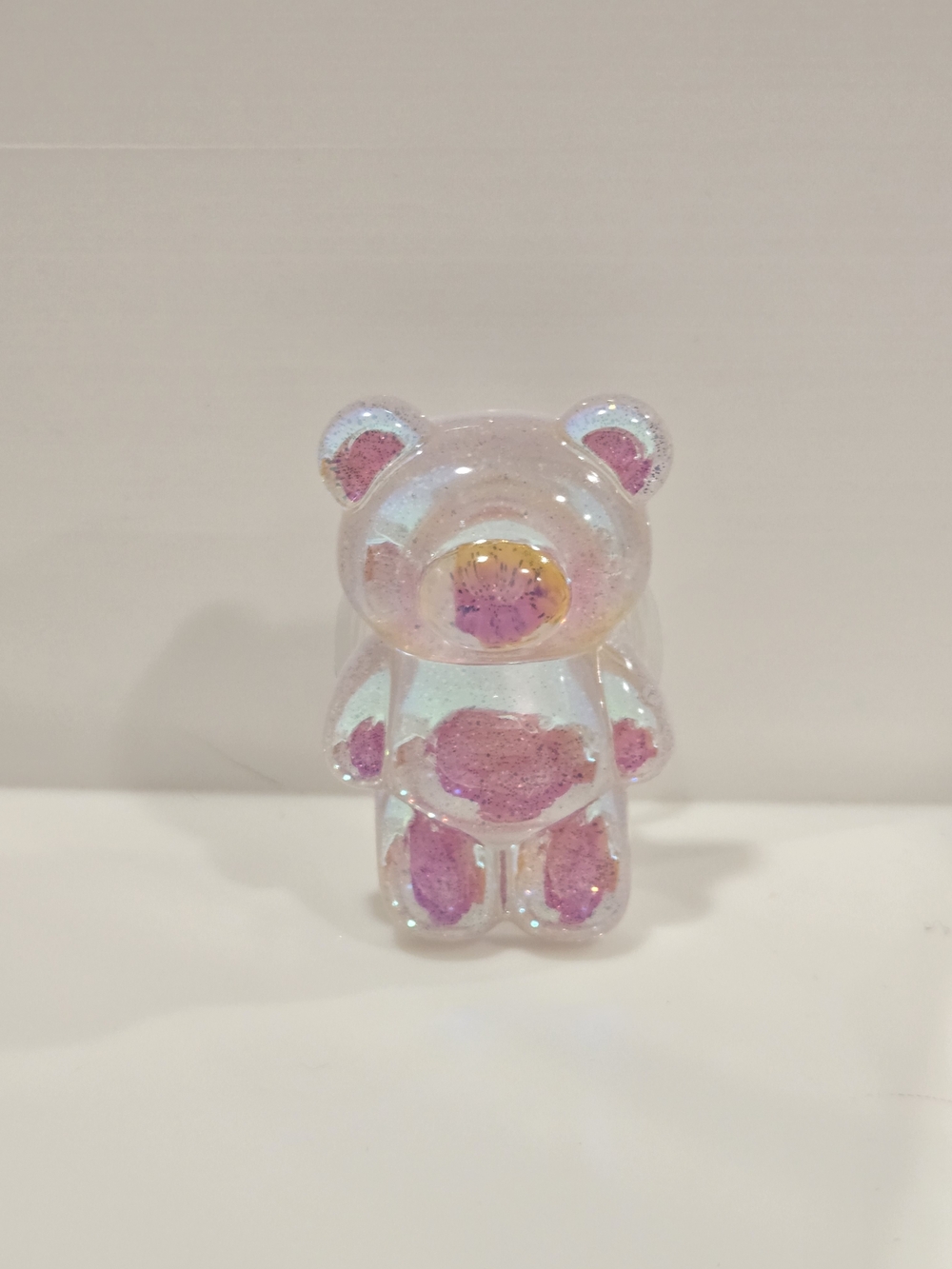 Iridescent Pink Gummy Bear Popsocket